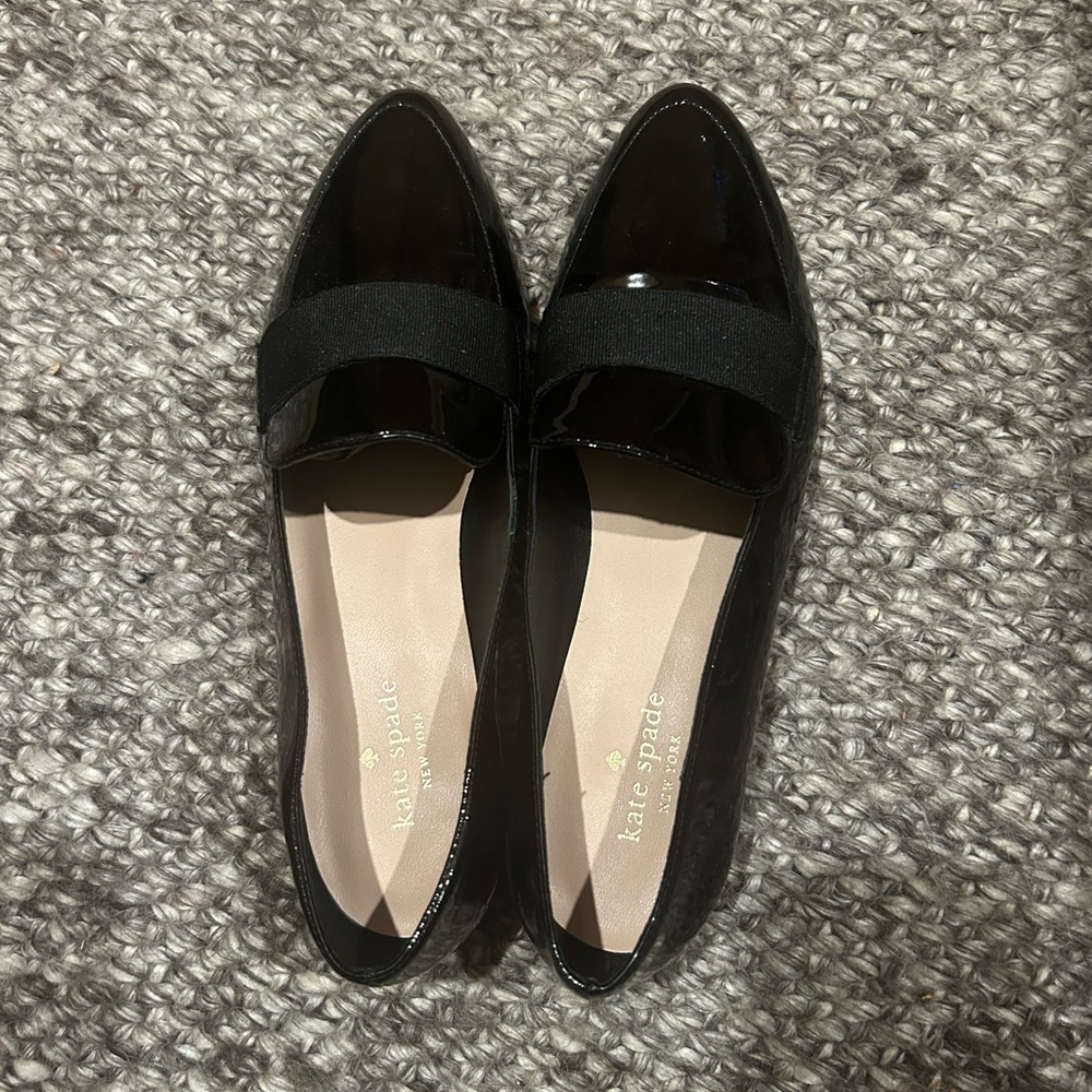 Kate Spade Black Patent Loafer size 9M